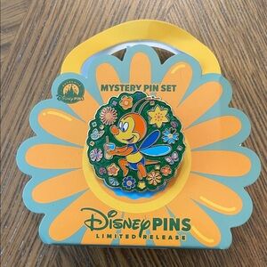 Disney Yellow & Green Floral Bird Mystery Pin